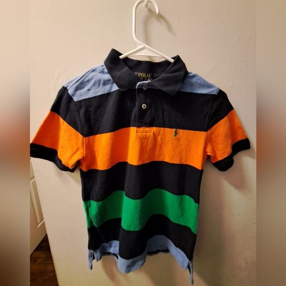 Polo Ralph Lauren Other - Polo Ralph Lauren,Boys Polo Shirt, Size (M) Medium 10-12, Color Blue, Orange, Gr